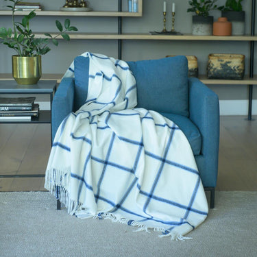 Lusso Framework Check (Blue and white)
